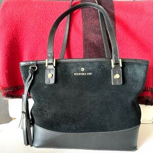 🖤Stunning Spartina 449 Black Suede and leather Tassel Tote
